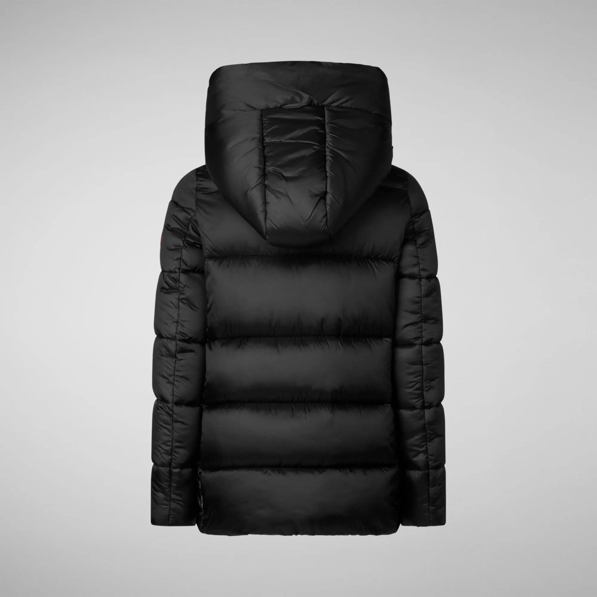 Girls' animal free puffer jacket Gracie in black