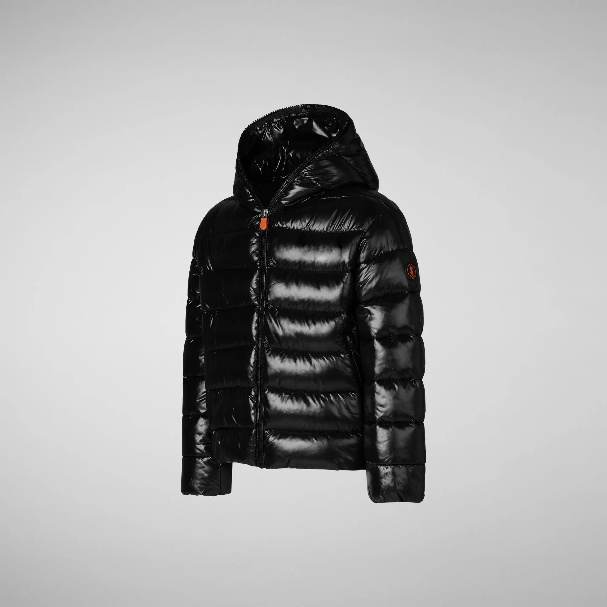 Girls' bomber with hood Imara in black