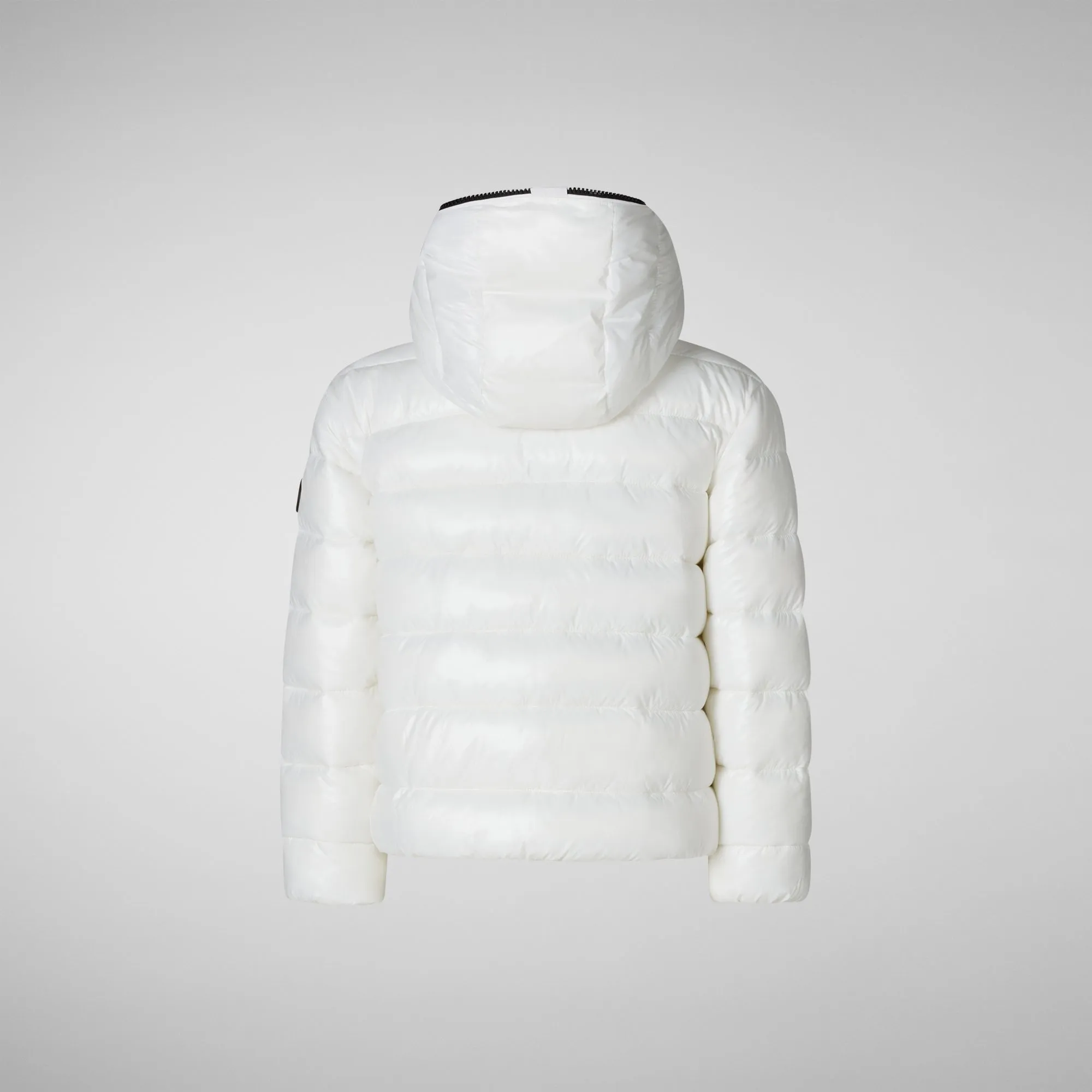 Girls' bomber with hood Imara in off white