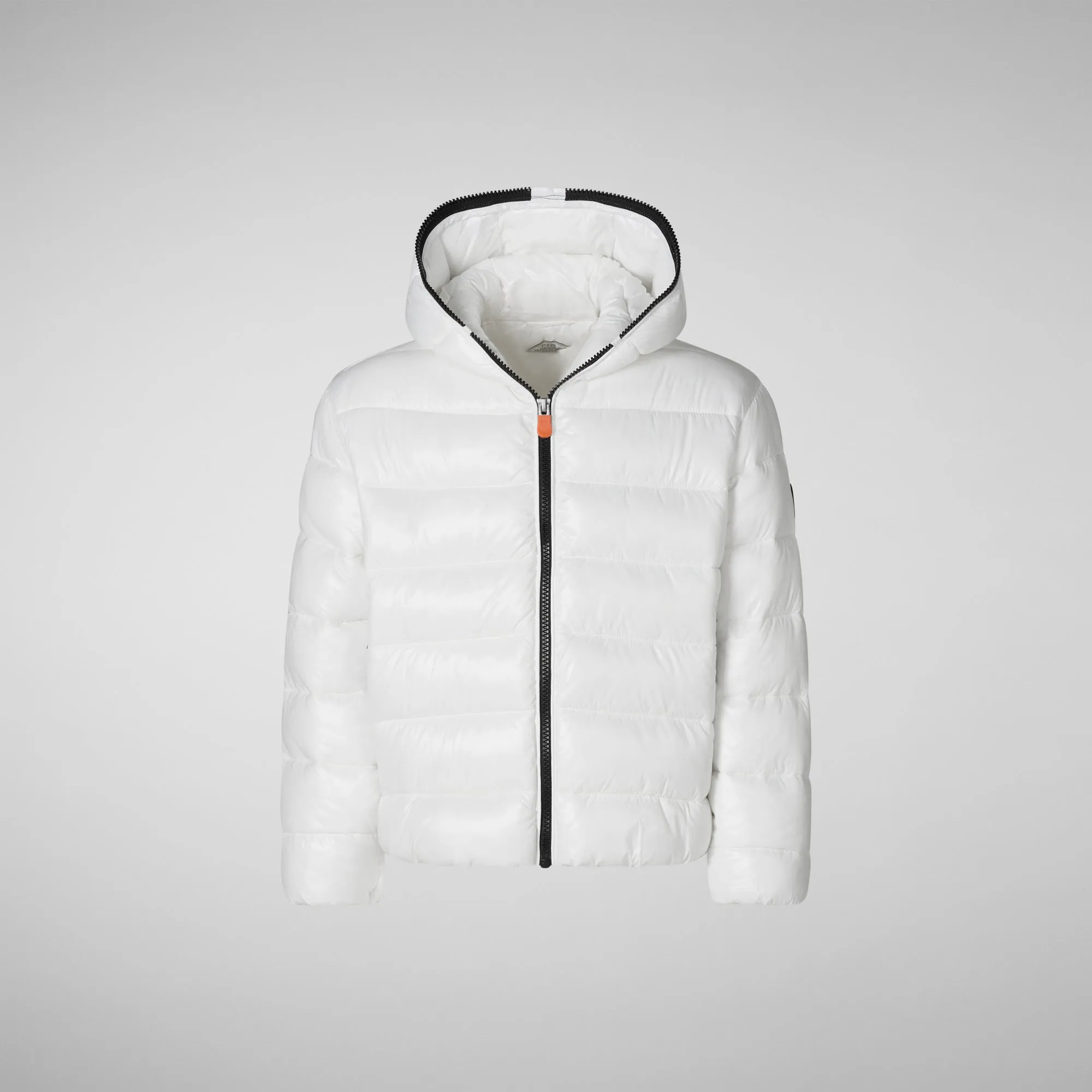 Girls' bomber with hood Imara in off white