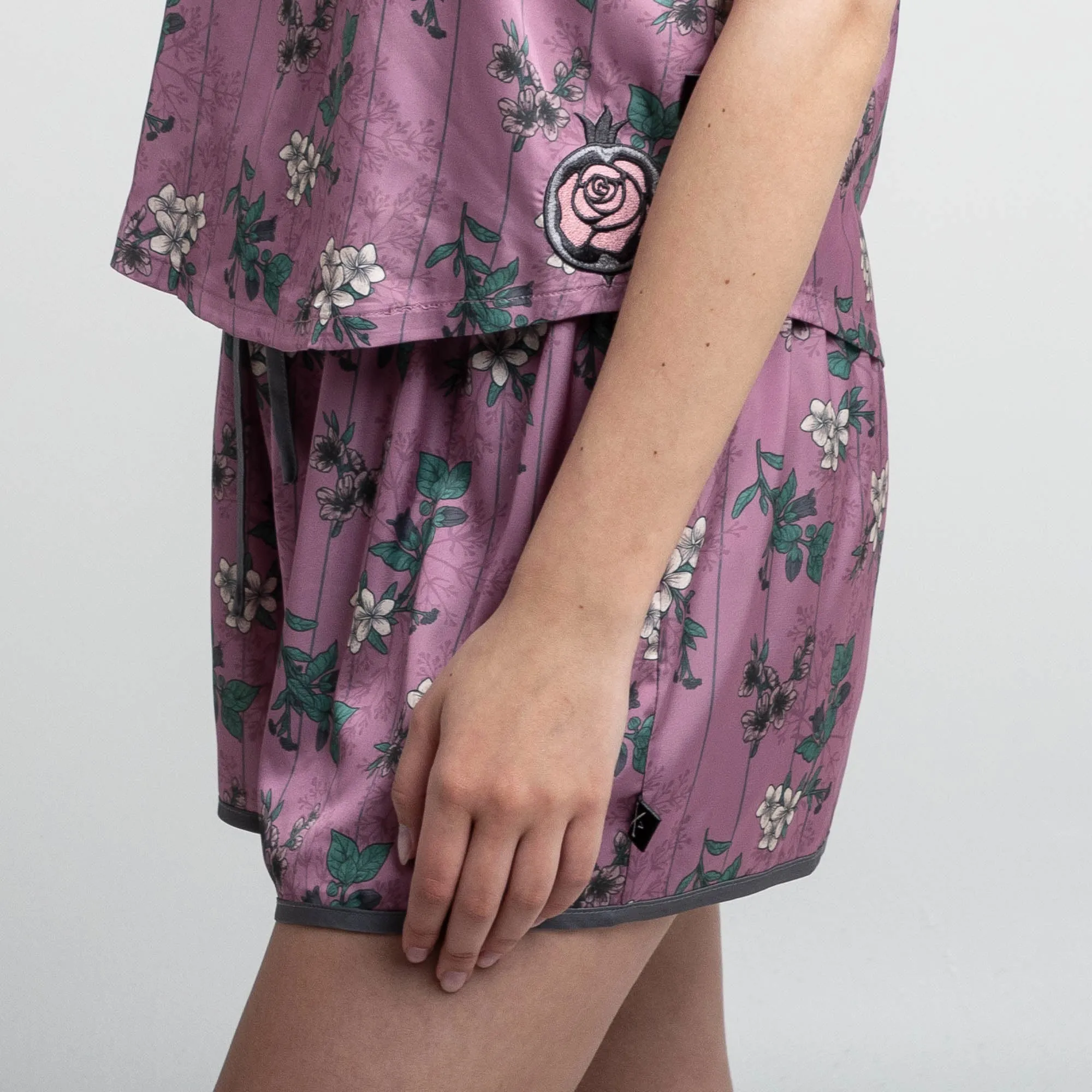 Goddess of Spring Satin Shorts
