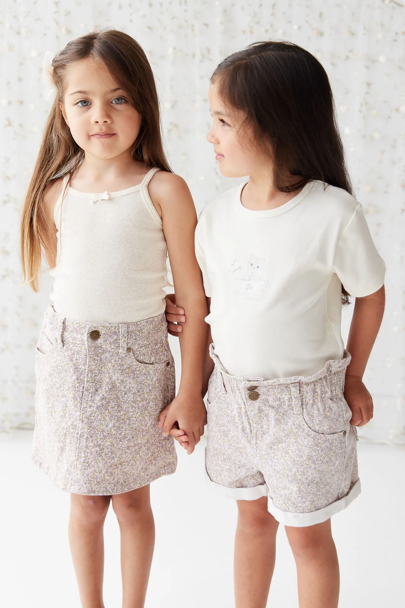 Grace Cotton Twill Short - Chloe Lilac
