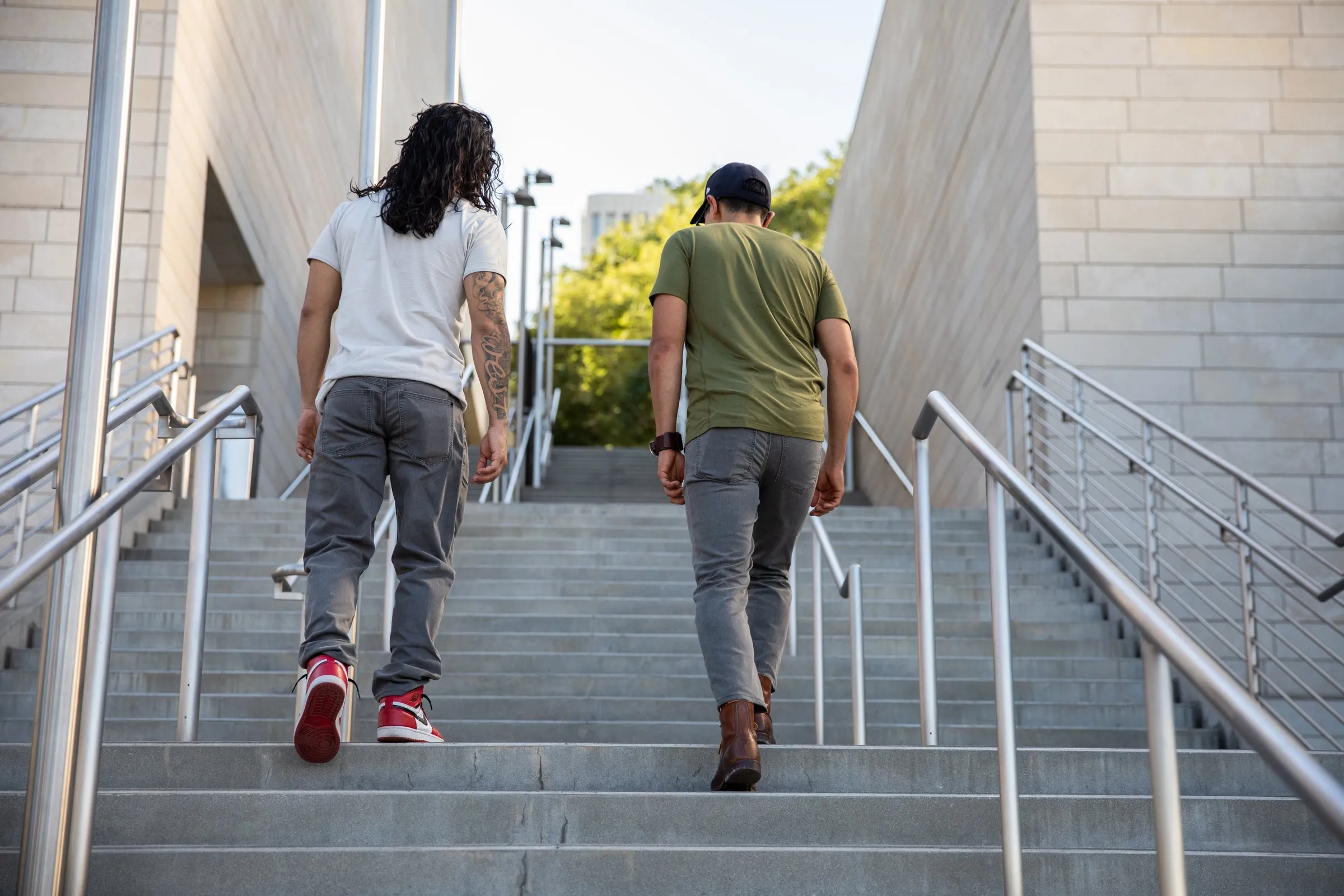 grey wash CORDURA® slim jeans
