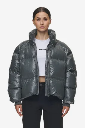 Sure! Here’s an optimized title for the e-commerce product:

Henra Oversized Anthracite Crushed Glossy Raglan Puffer Jacket

This title maintains clarity while enhancing the appeal of the product.