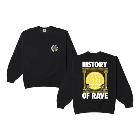 History Of Rave 'Colosseum' Acid Wash Sweater - Black
