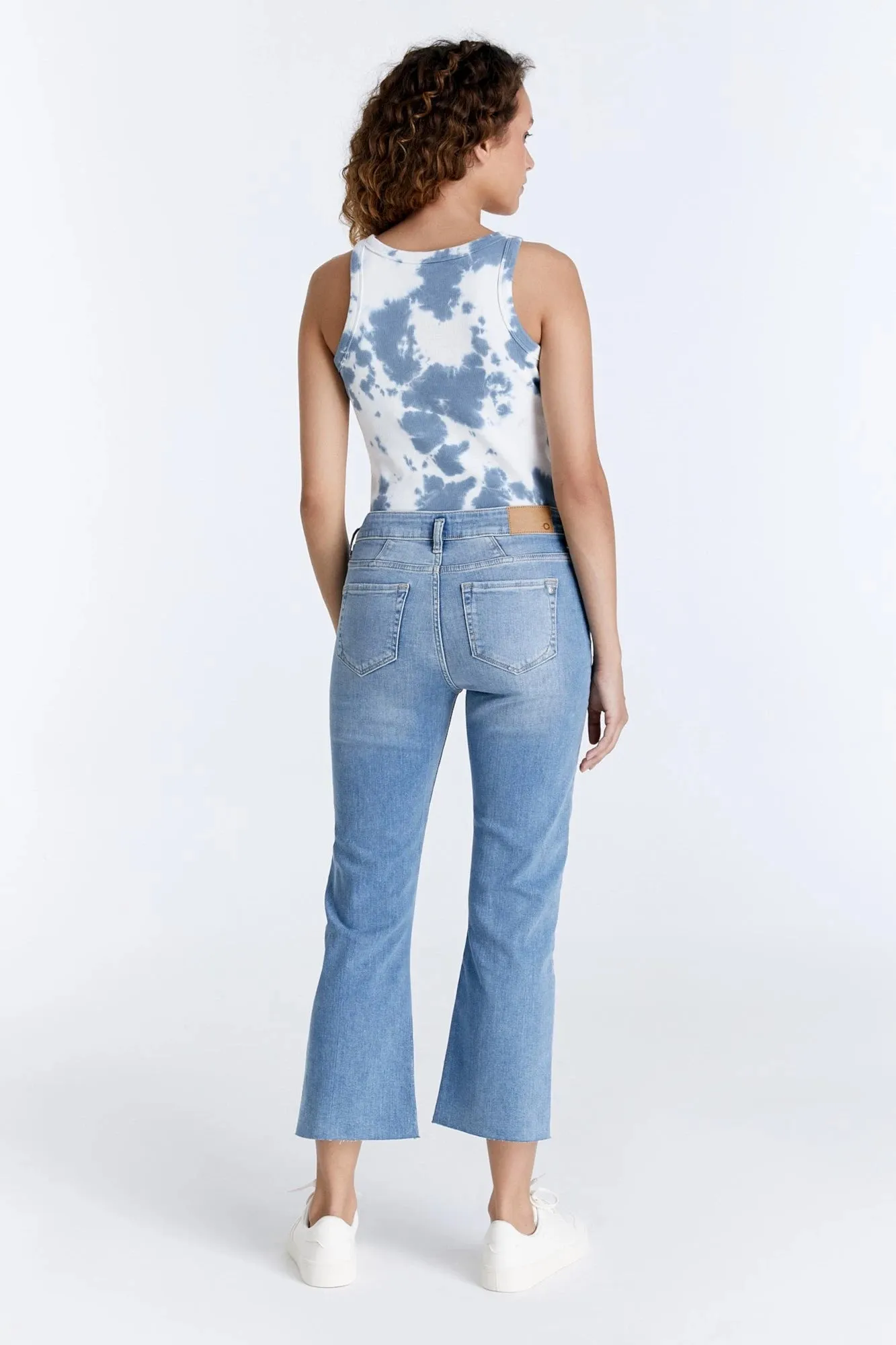 Irene Denim Cropped Jeans - Light Blue