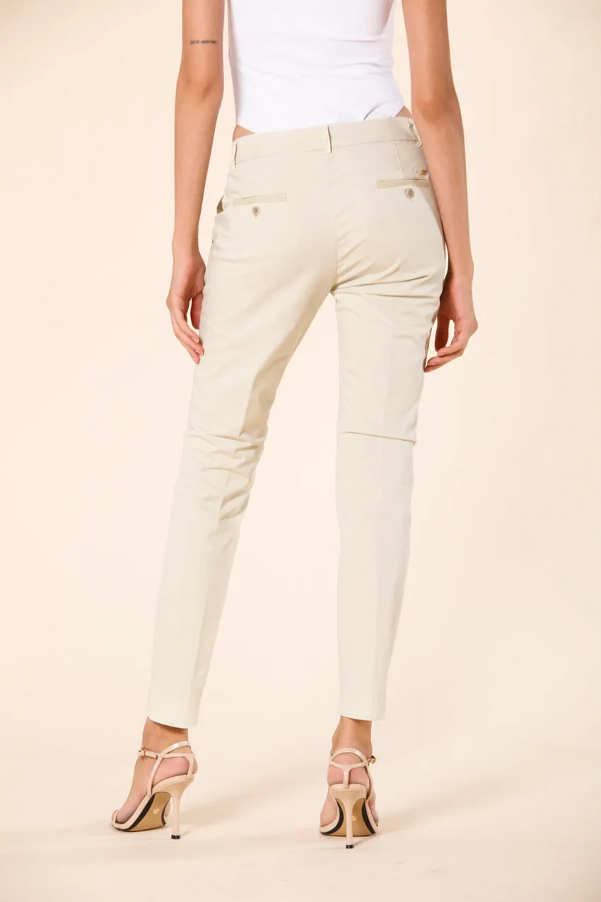 Jaqueline Archivio pantalone chino donna in gabardine curvy