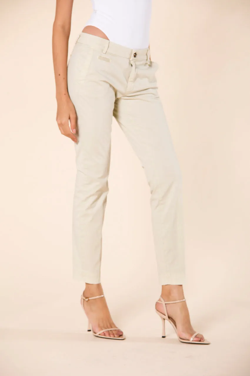 Jaqueline Archivio pantalone chino donna in gabardine curvy