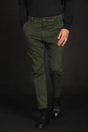 John Coolchinos pantalone chino uomo in gabardina Logo Limited Edition carrot fit ①