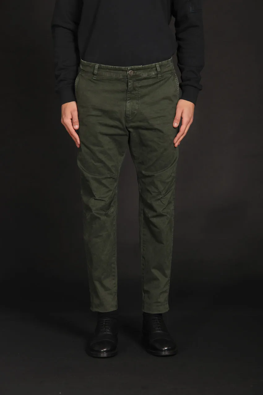 John Coolchinos pantalone chino uomo in gabardina Logo Limited Edition carrot fit ①