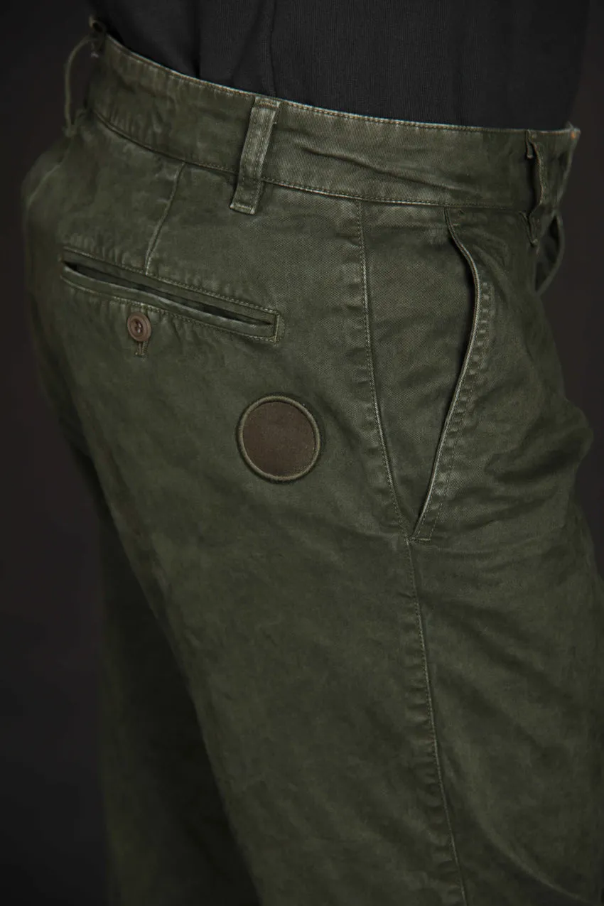 John Coolchinos pantalone chino uomo in gabardina Logo Limited Edition carrot fit ①