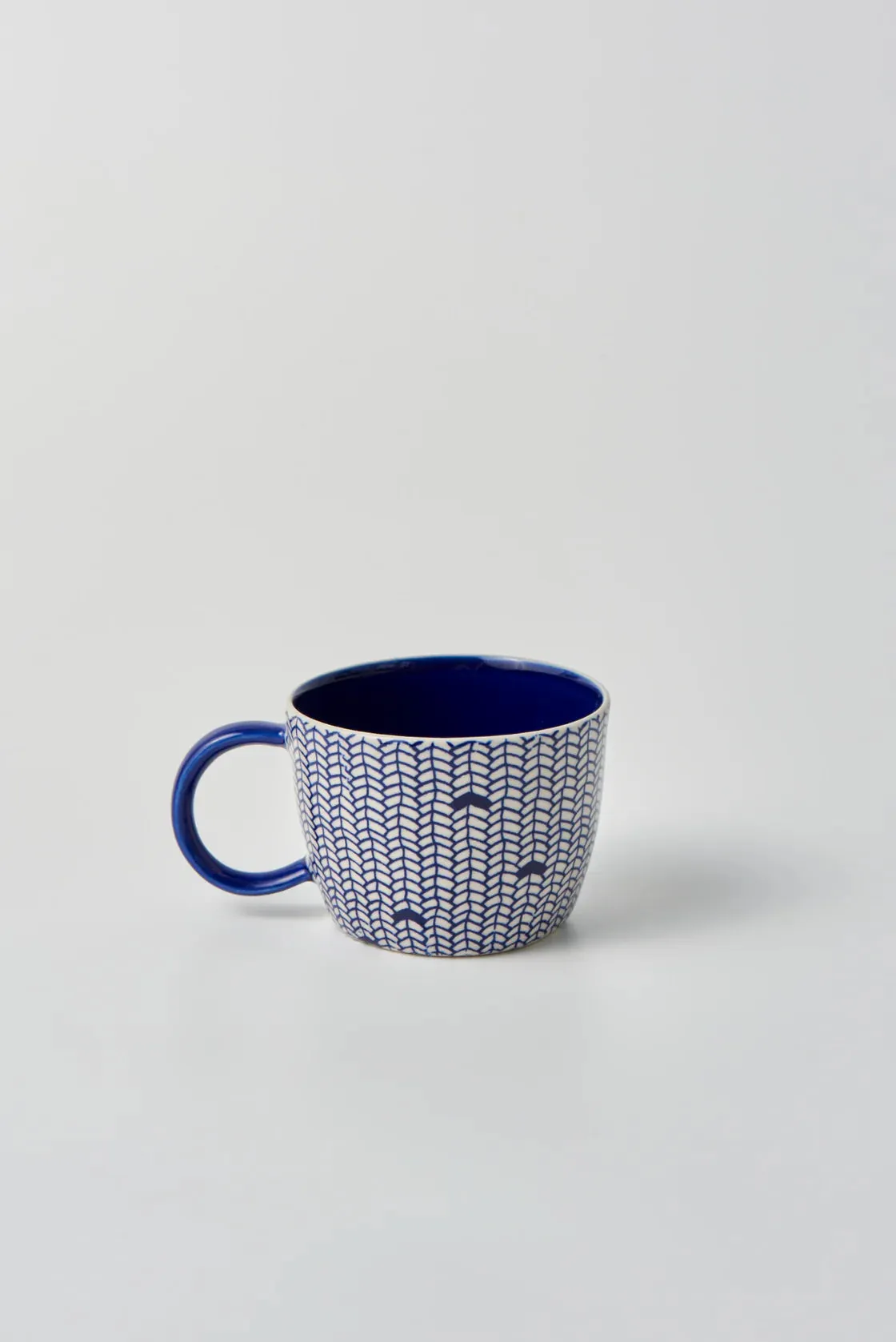 JONES & CO - BLUE WEAVE MUG