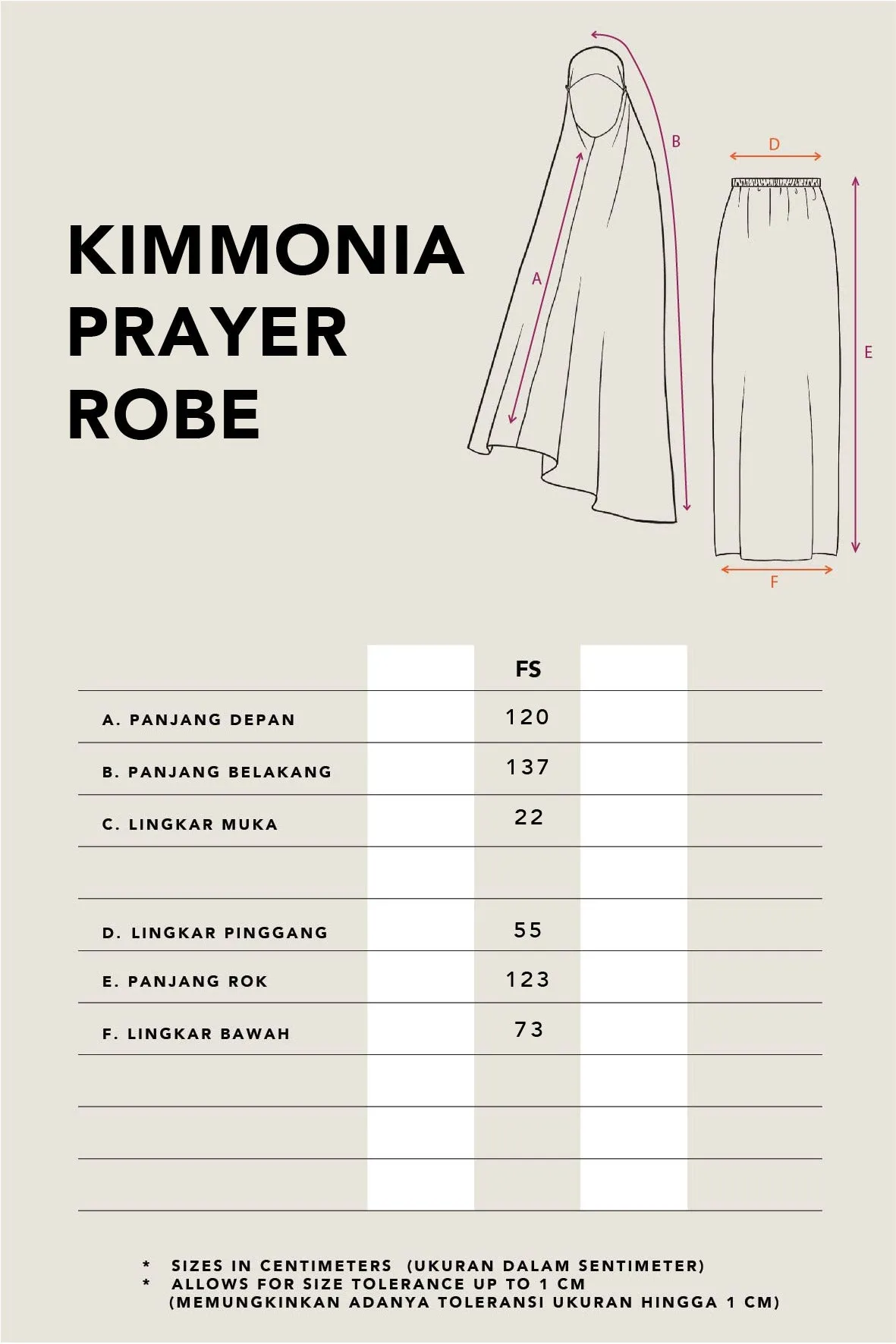 KIMMONIA PRAYER ROBE CASHMERE