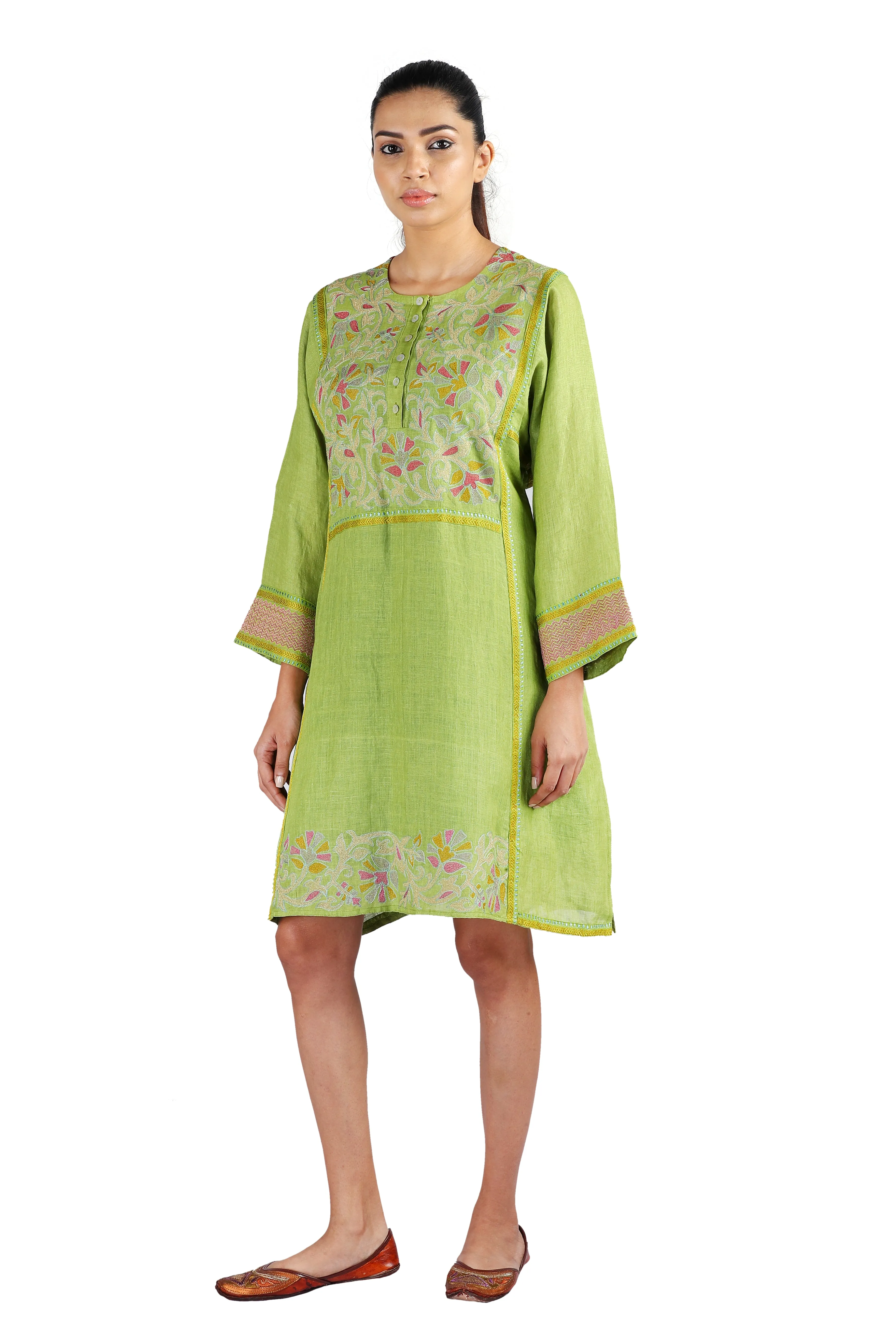 Lemon Green Dress