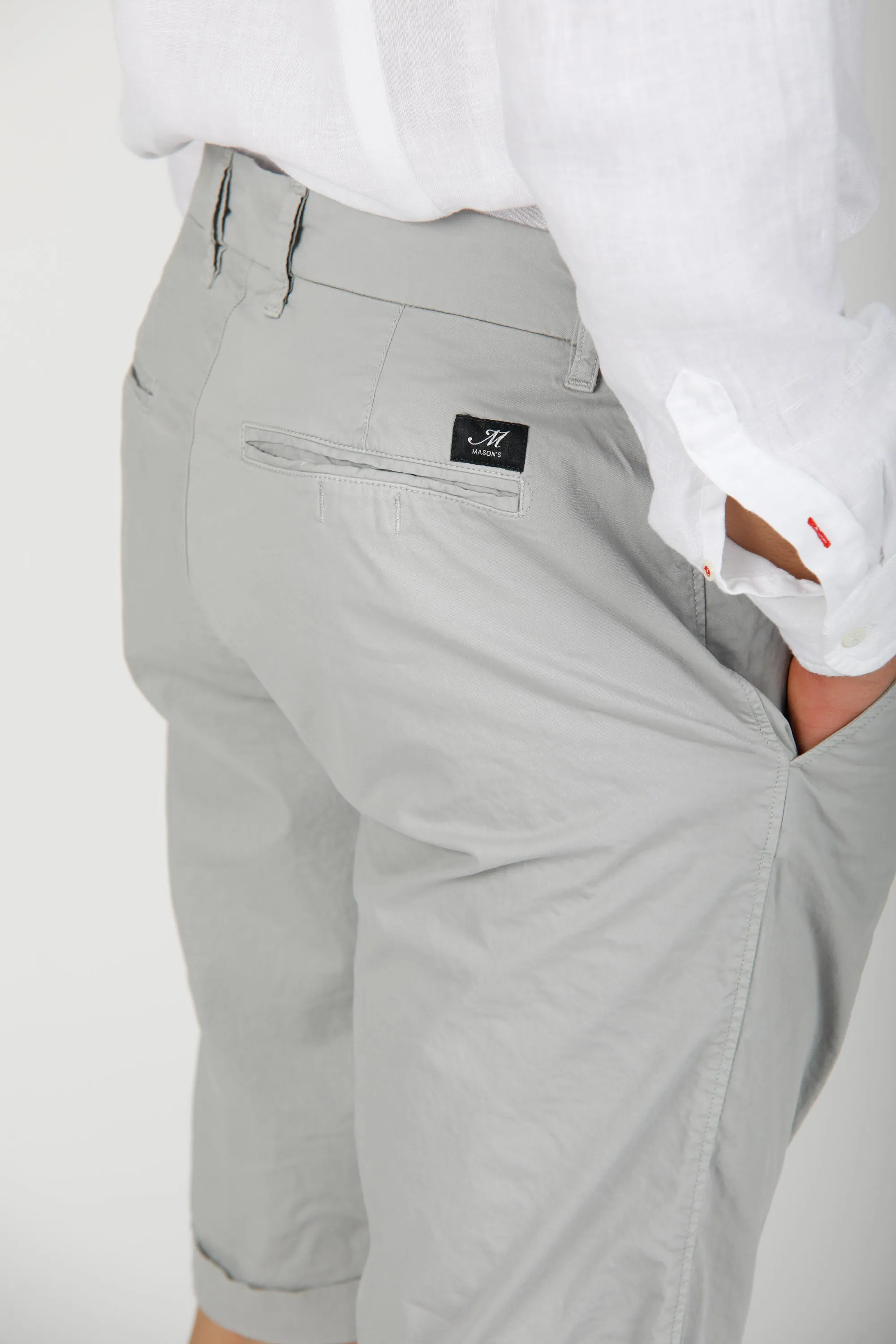 London bermuda chino uomo in gabardina stretch regular fit ①