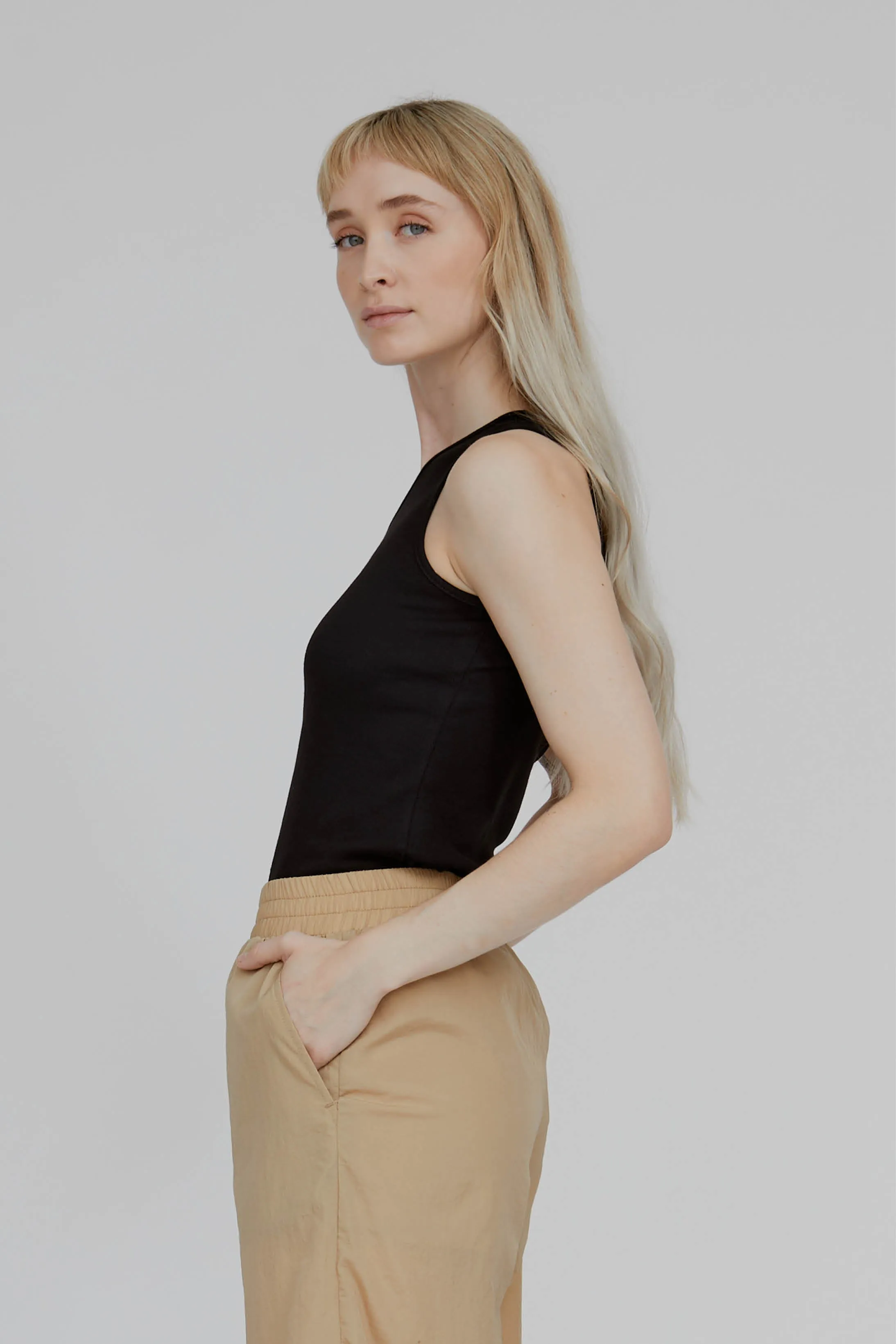 Ludmilla One Shoulder Top - Black
