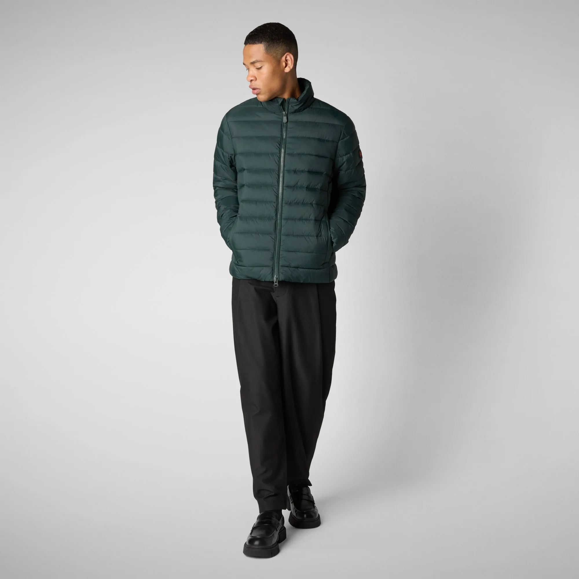 Man's jacket Idris in green black