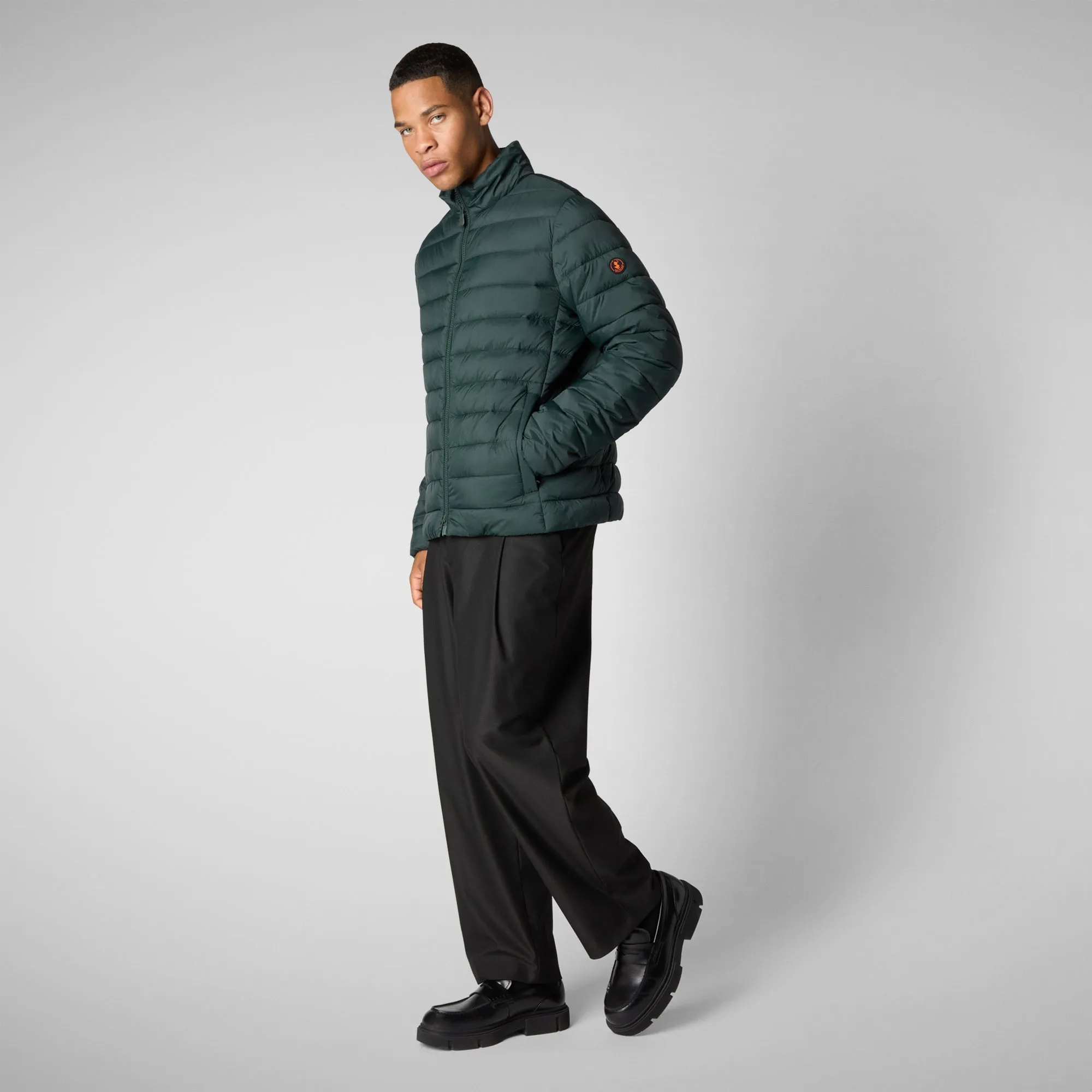 Man's jacket Idris in green black