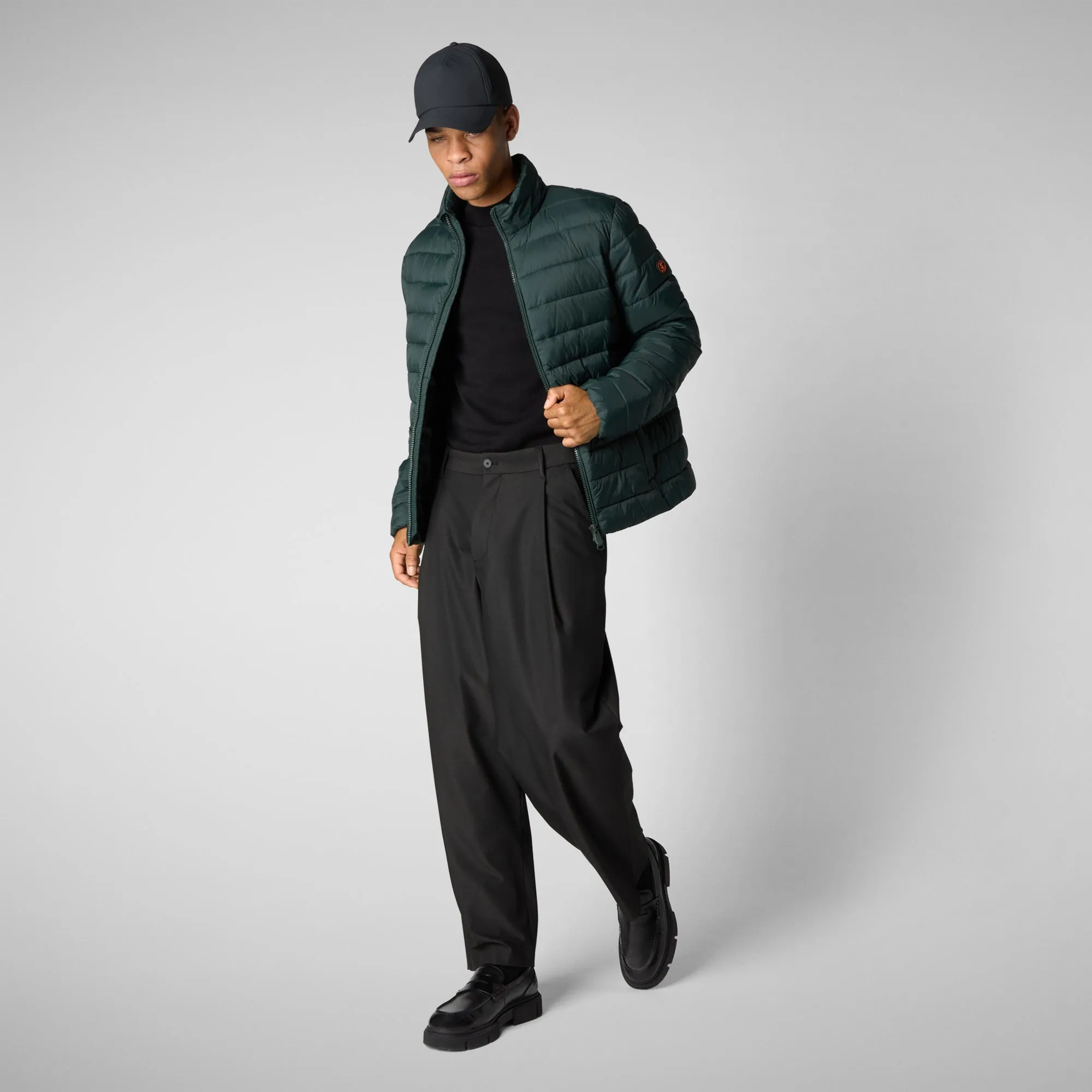 Man's jacket Idris in green black