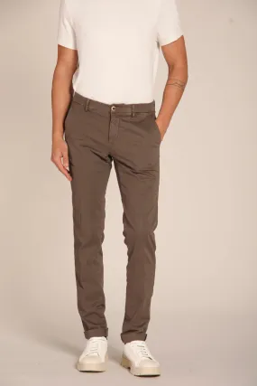 Extra Slim Fit Stretch Gabardine Chino Pants for Men - Milano Style