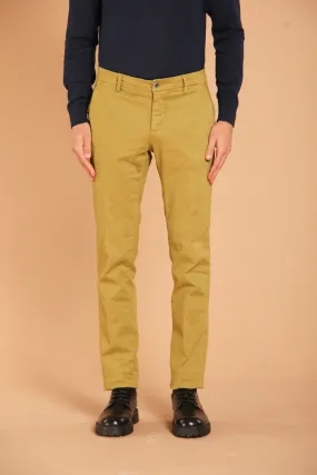 Milano Style pantalone chino uomo in gabardina stretch extra slim fit ①