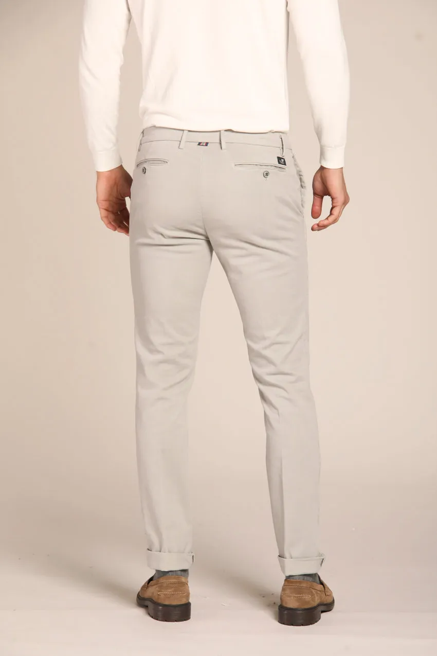 New York pantalone chino uomo in gabardina stretch regular fit ①