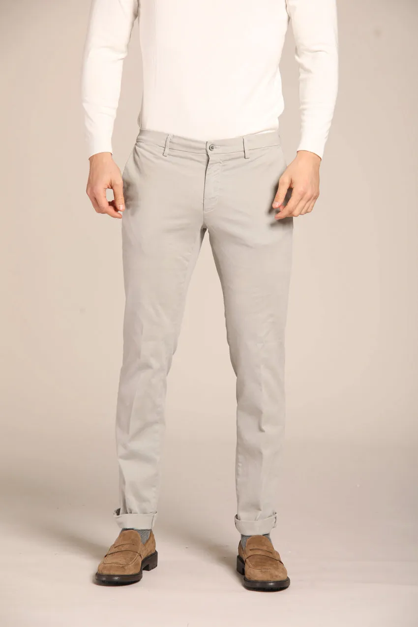 New York pantalone chino uomo in gabardina stretch regular fit ①