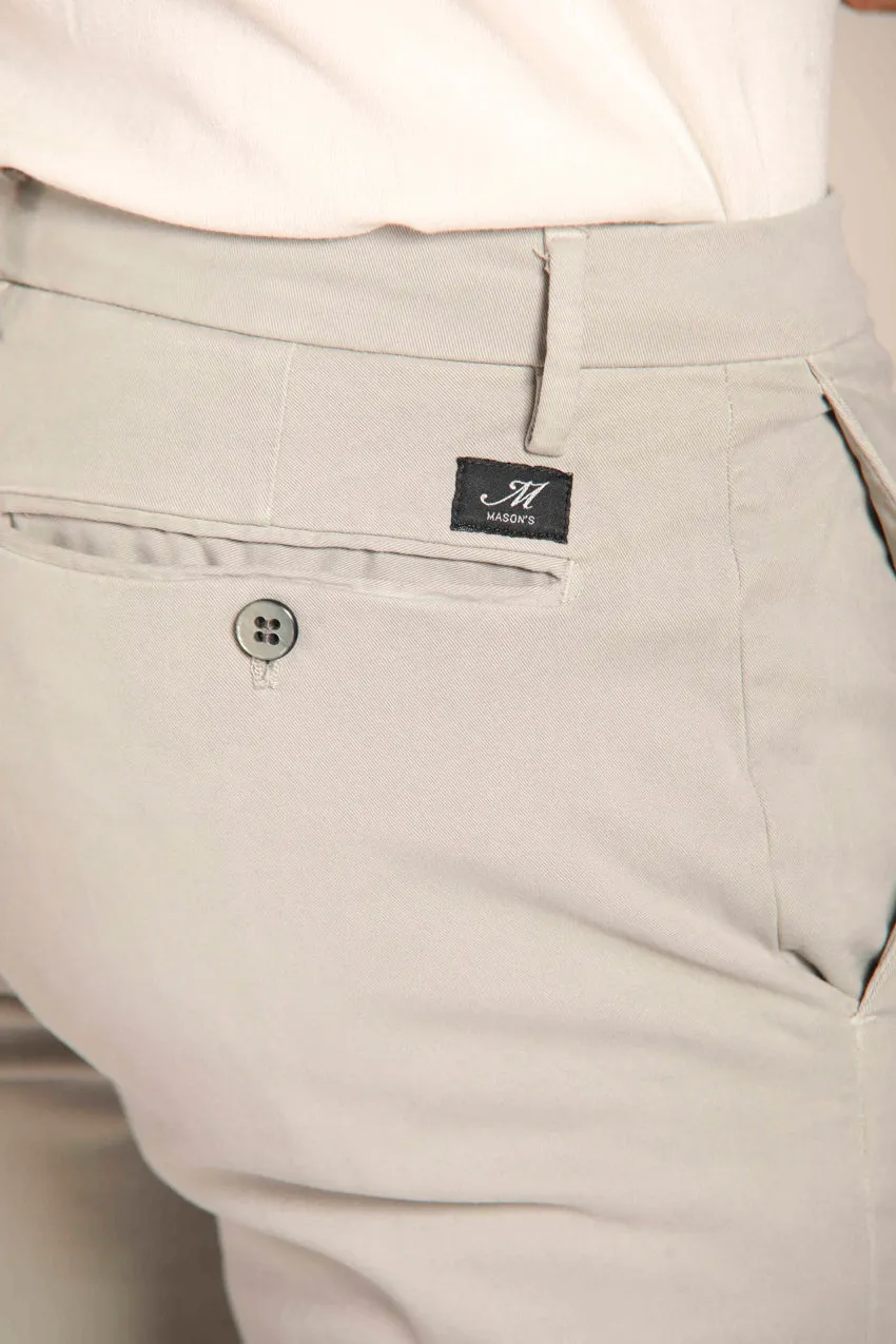 New York pantalone chino uomo in gabardina stretch regular fit ①