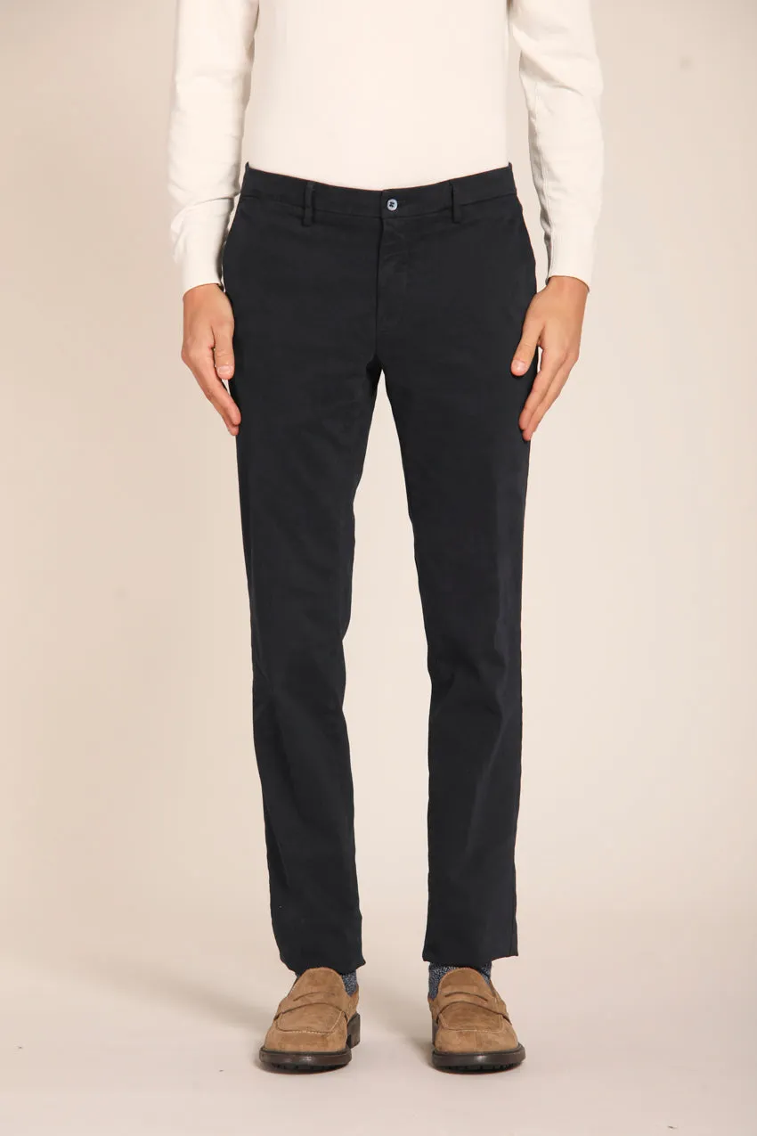 New York pantalone chino uomo in gabardina stretch regular fit ①