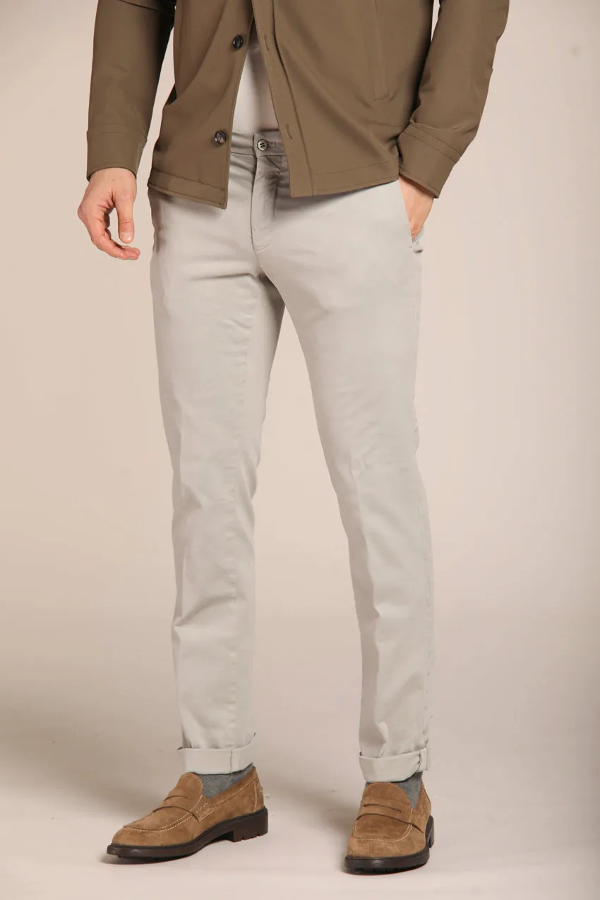 New York pantalone chino uomo in gabardina stretch regular fit ①