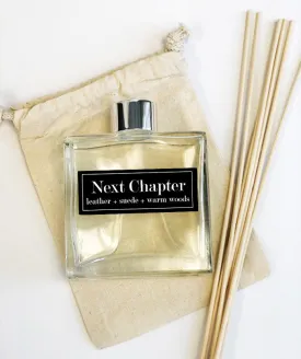 Next Chapter 7oz Reed Diffuser Set - Leather   Suede   Old Books