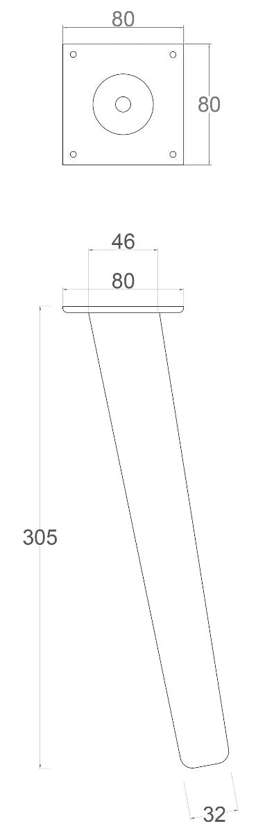 Norse Angled Coffee Table Legs
