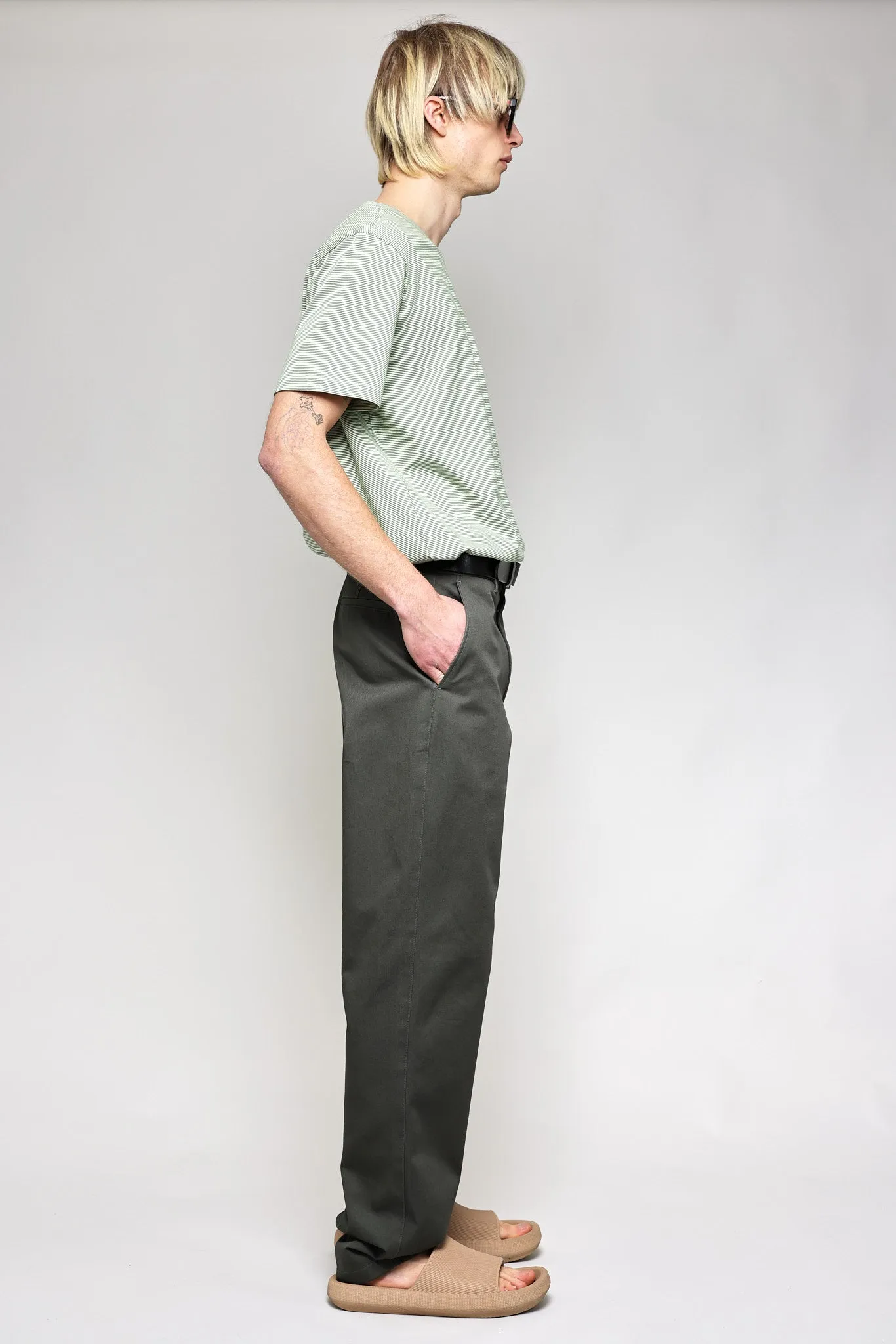 NS1203-1 Japanese Chino Compact Twill in Grey