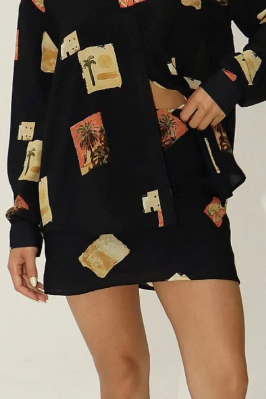 palm springs skirt - black