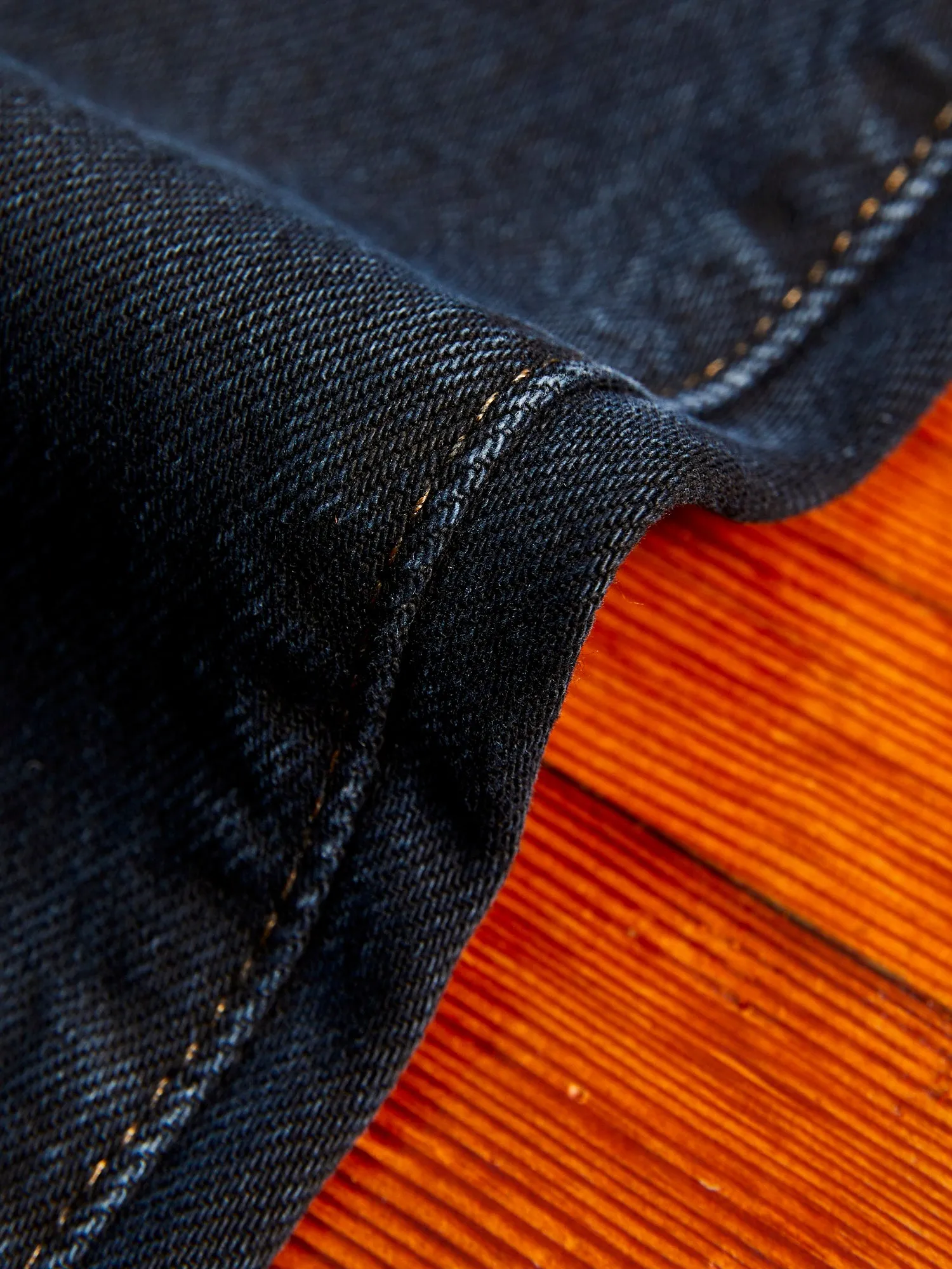 "Miles" 12.5oz Natural Slub Black Overdye Selvedge Denim - Pen Slim