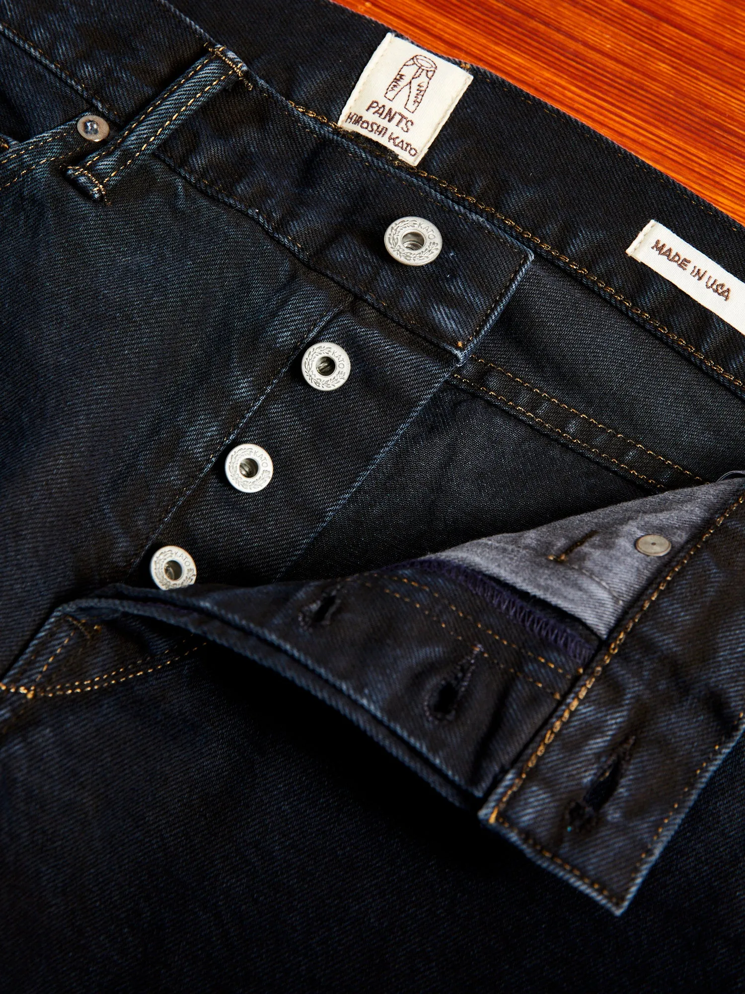 "Miles" 12.5oz Natural Slub Black Overdye Selvedge Denim - Pen Slim