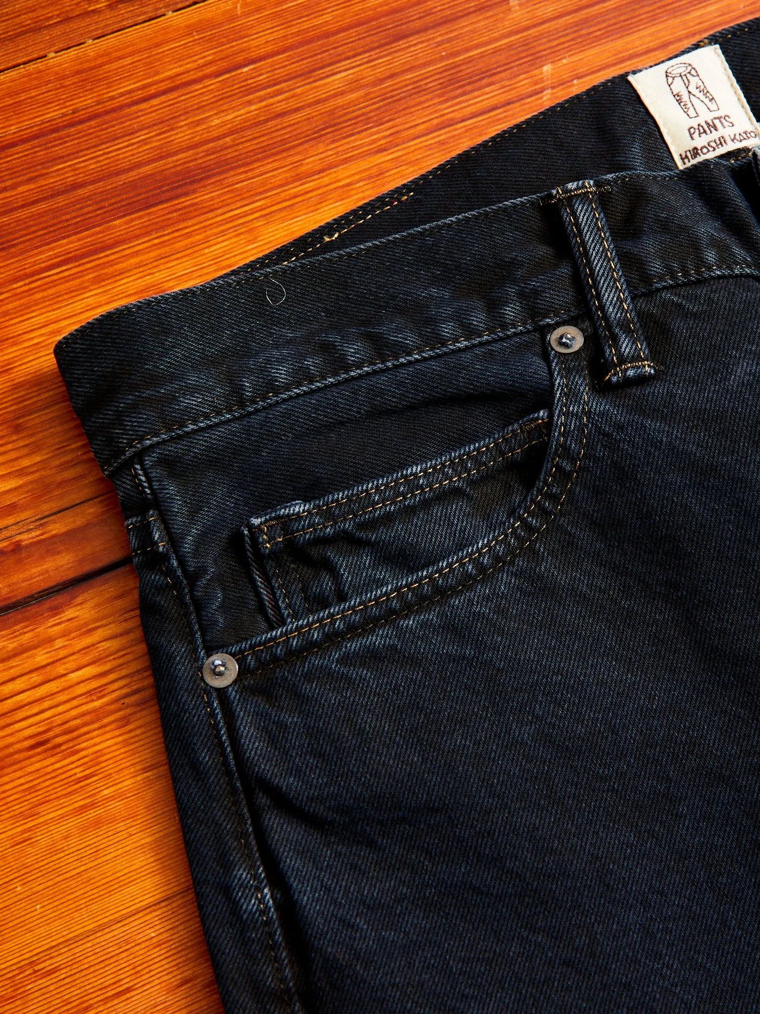 "Miles" 12.5oz Natural Slub Black Overdye Selvedge Denim - Pen Slim