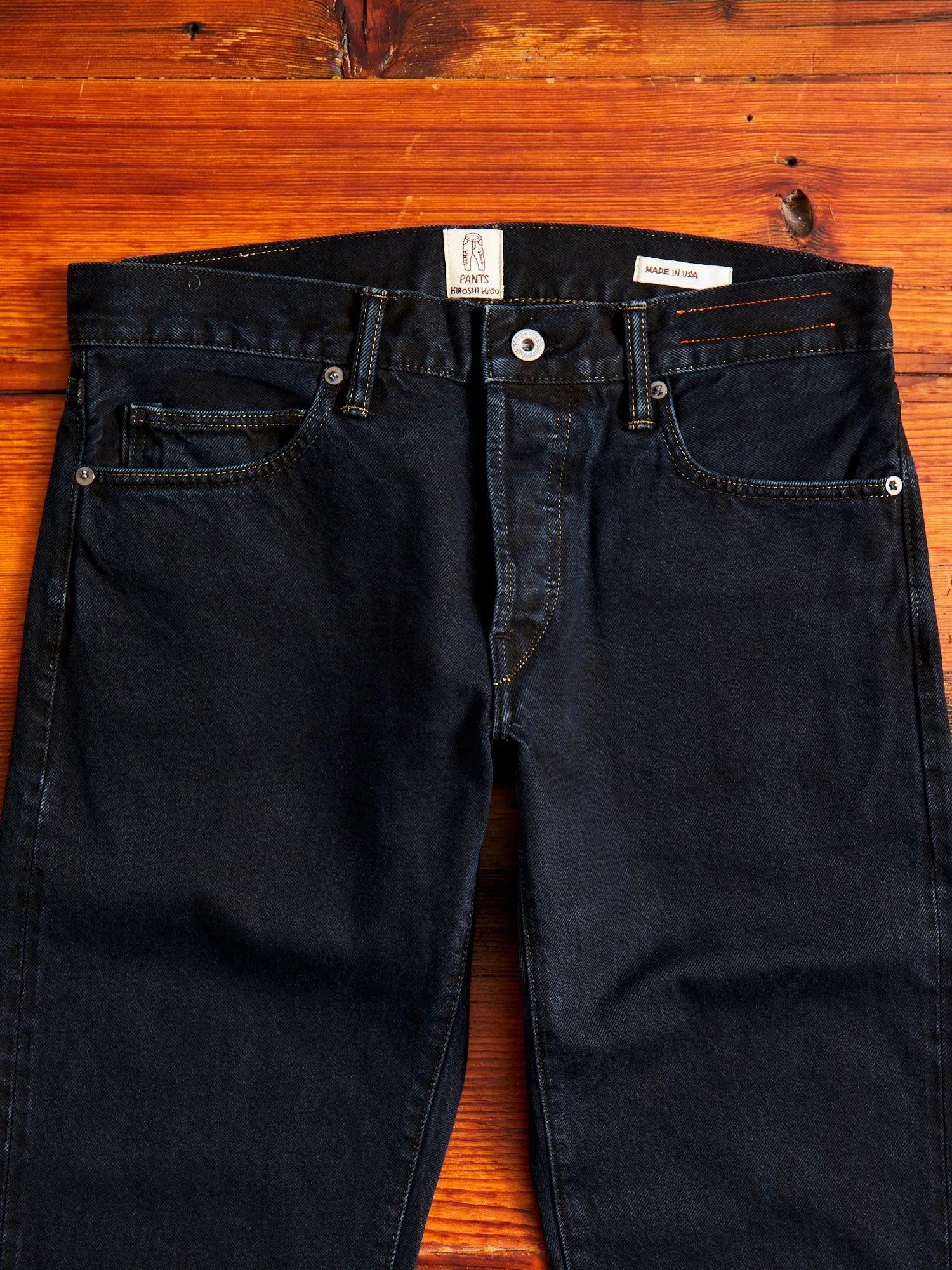 "Miles" 12.5oz Natural Slub Black Overdye Selvedge Denim - Pen Slim