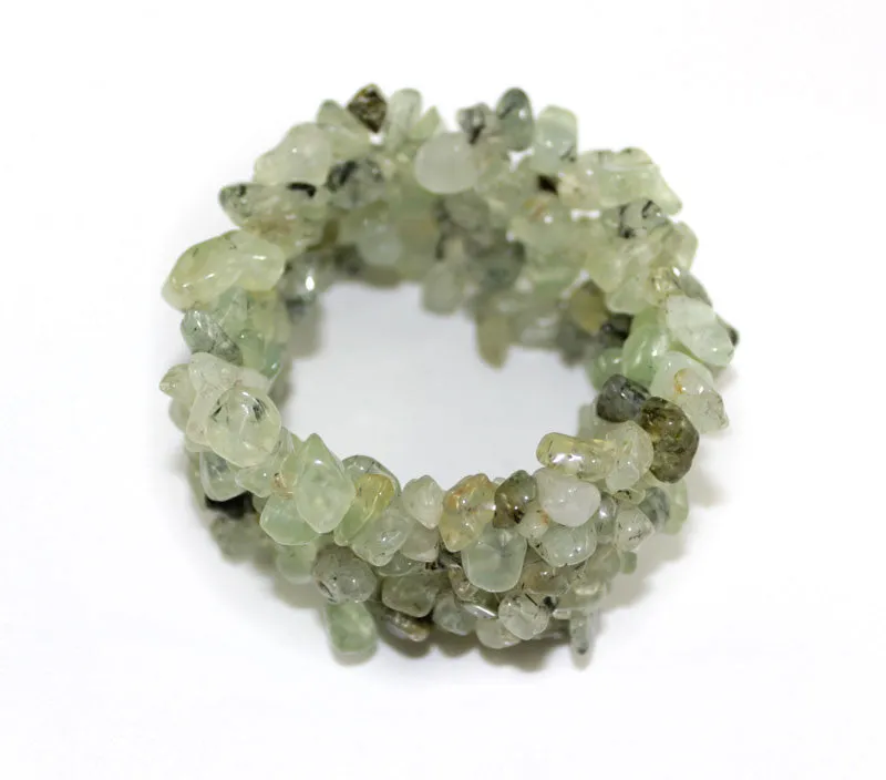 Real Natural Stone Light Khaki Jade Bracelet