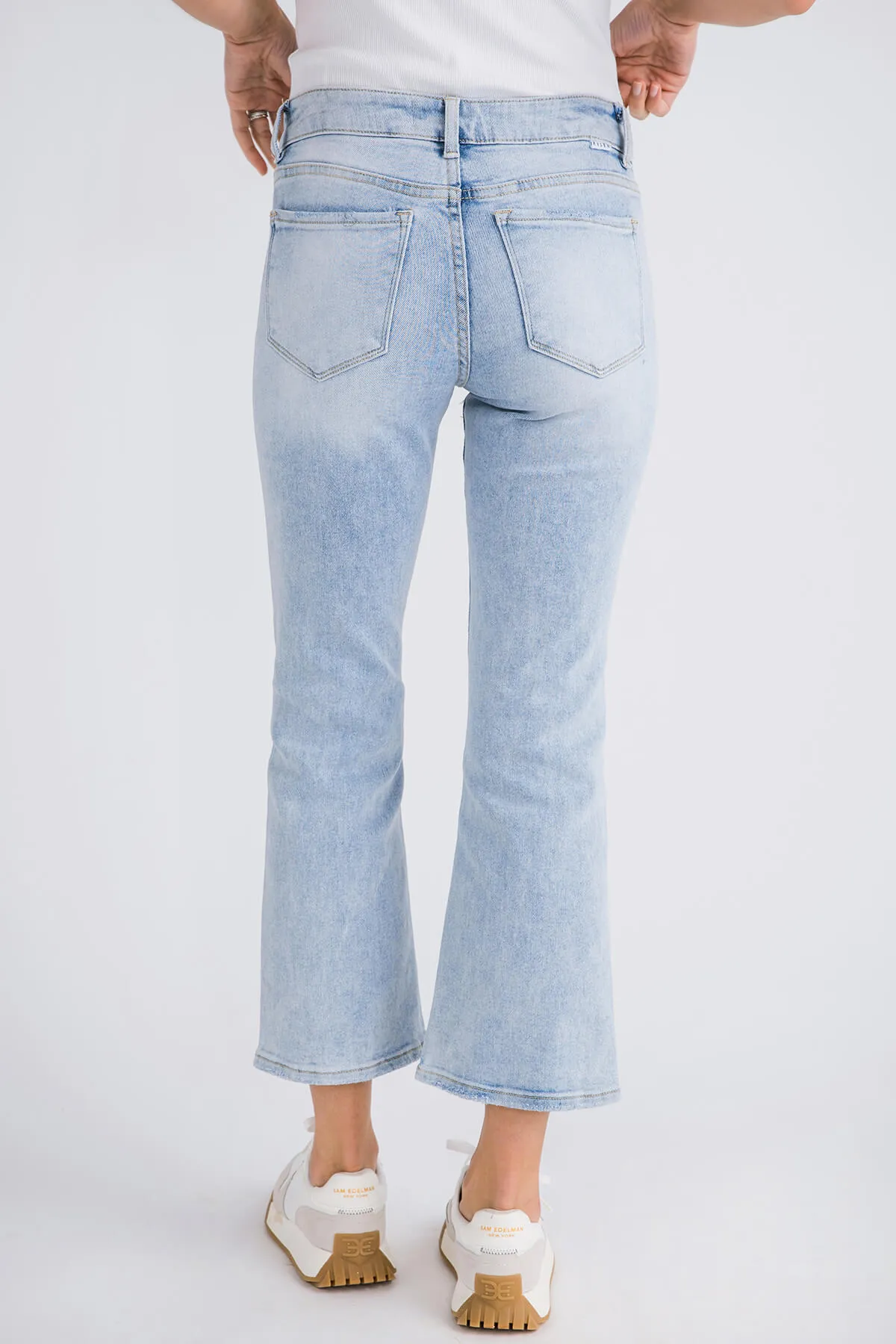 Risen Gigi Crop Kick Flare Jeans