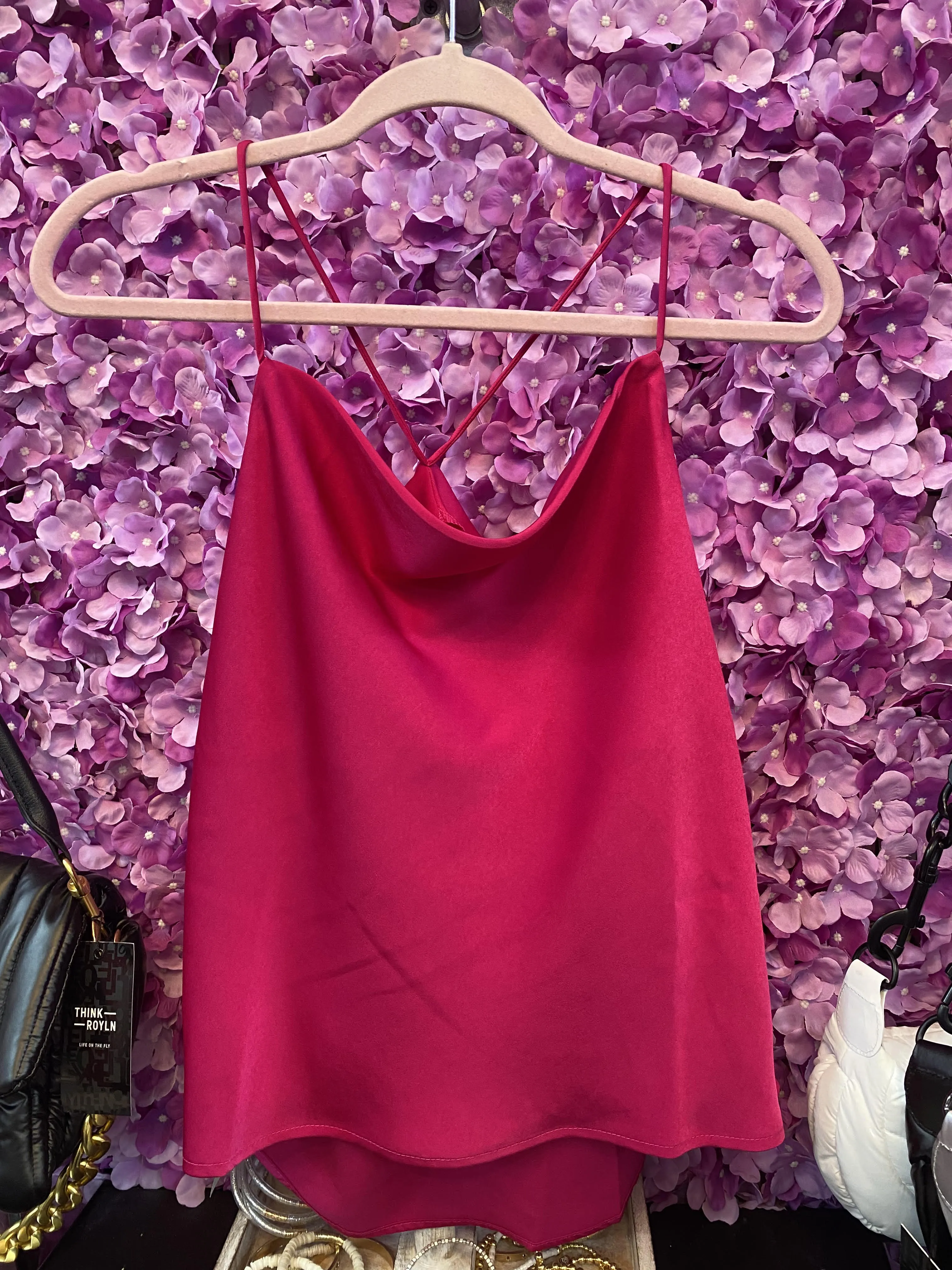 Satin Racer Back Top