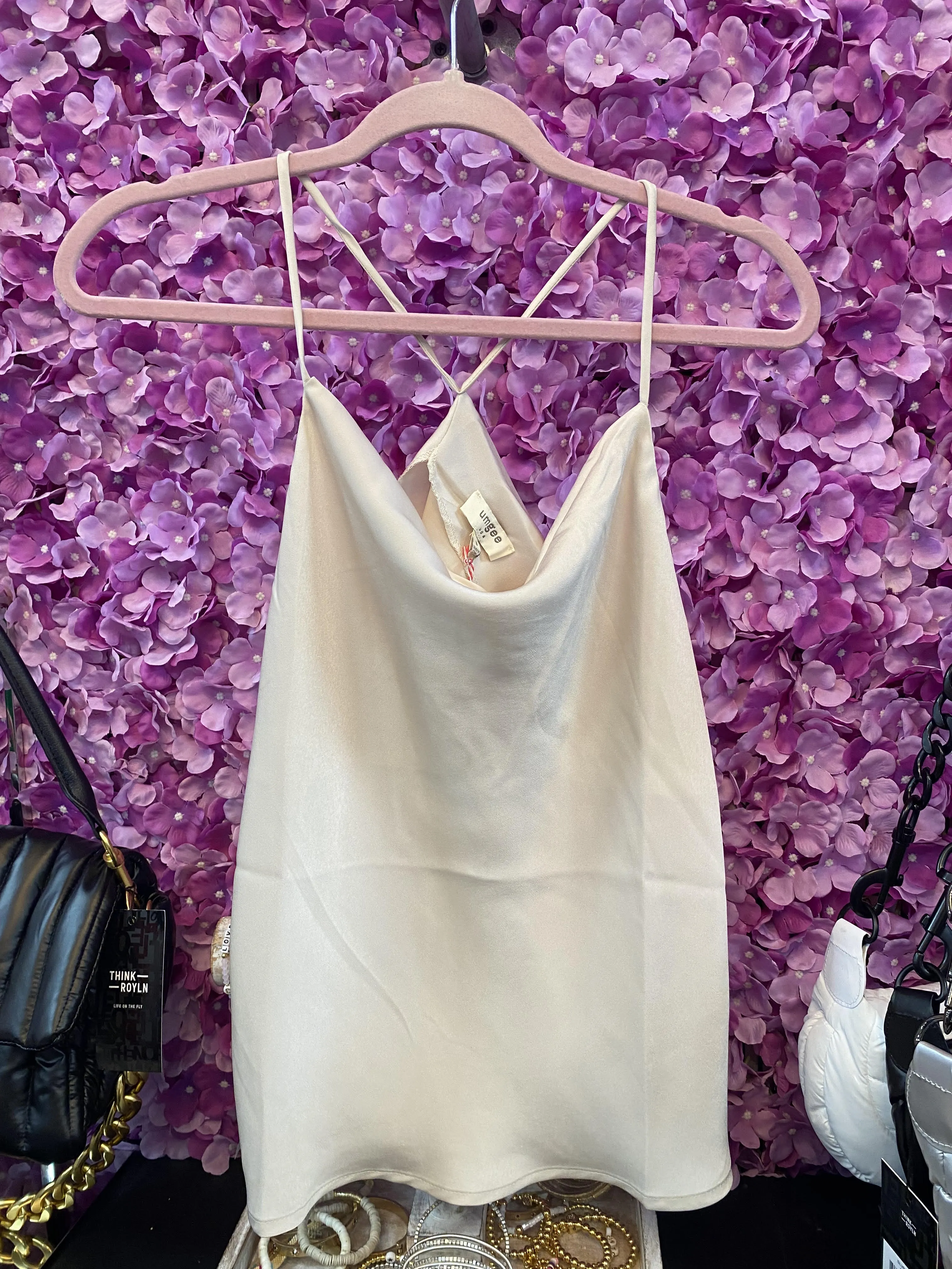 Satin Racer Back Top