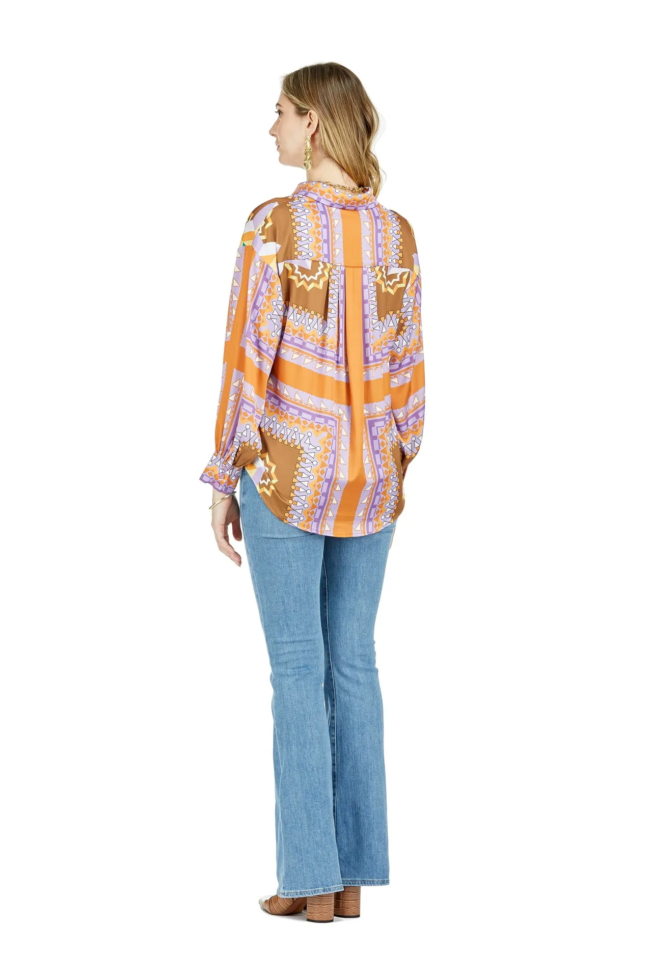 Scarf Print Blouse
