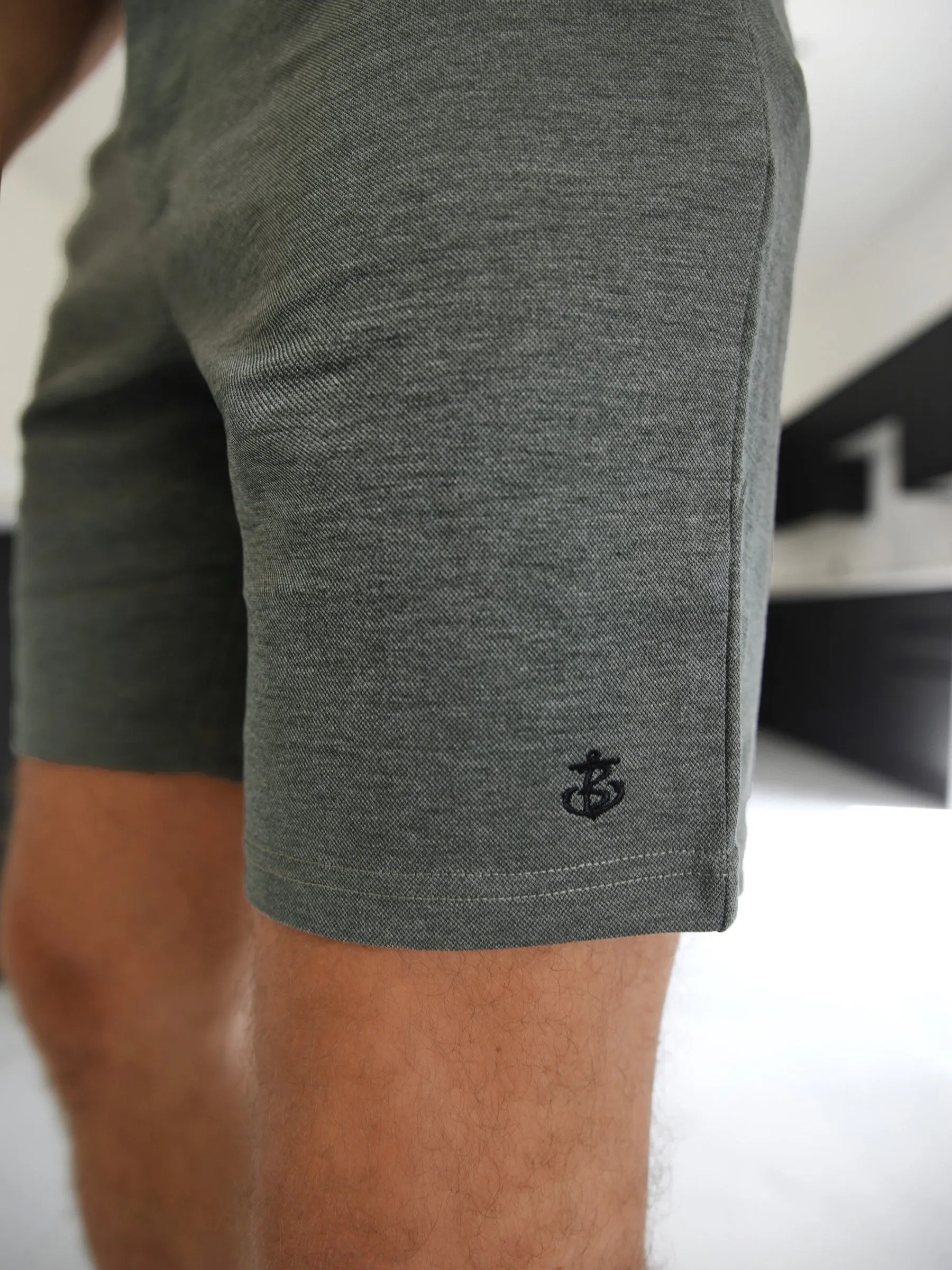 Sorrento Stretch Fit Shorts - Khaki Green