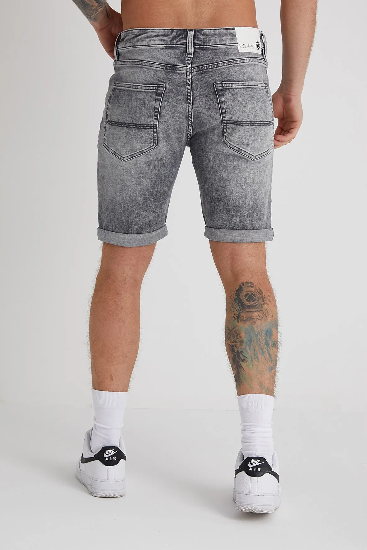 Texas denim shorts In Grey wash