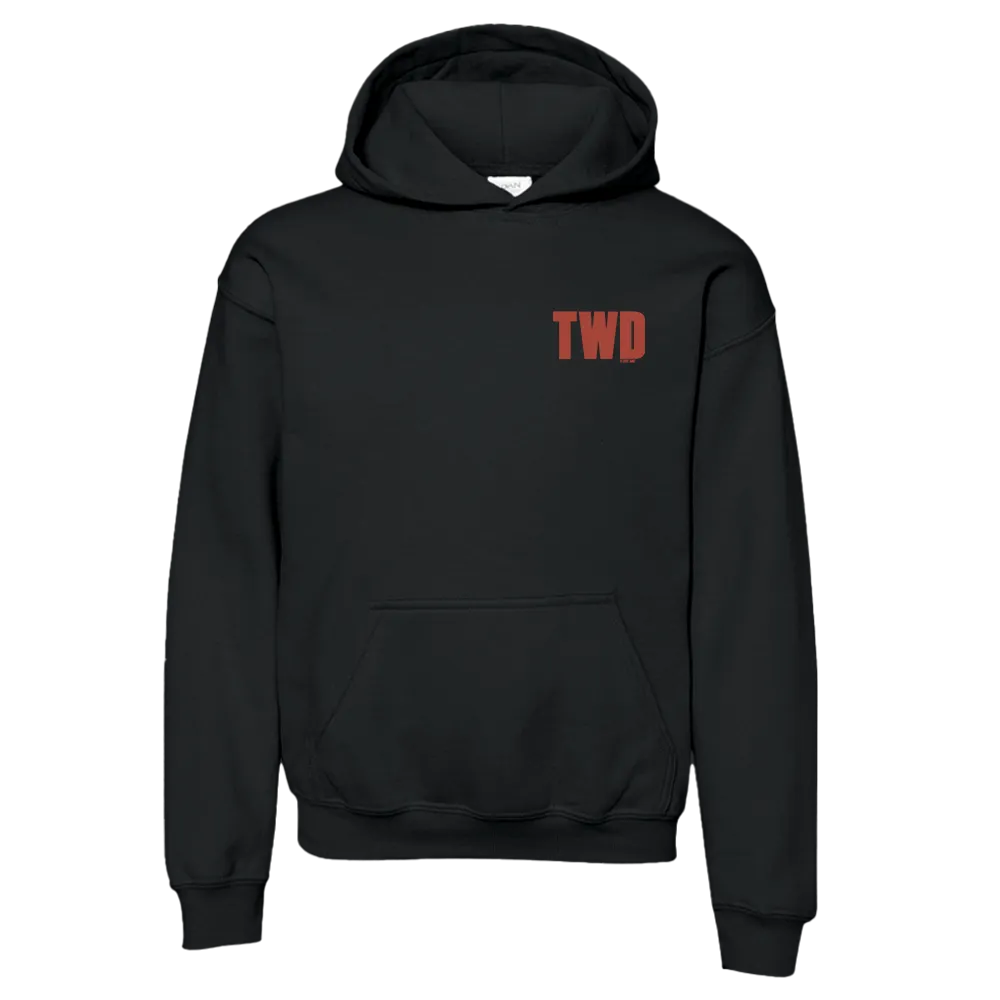 The Walking Dead Wings Sketch Kids Hooded Sweatshirt