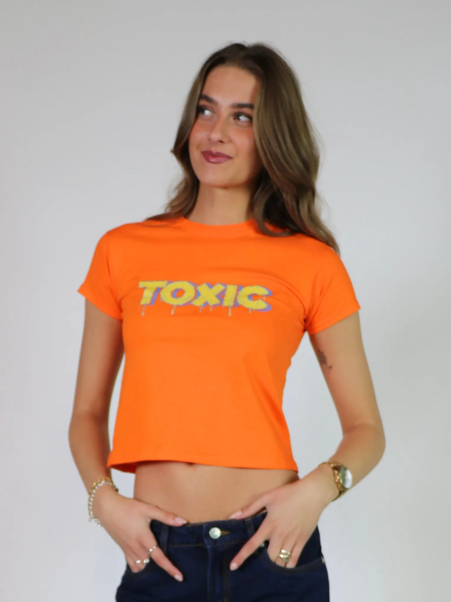 TOXIC BABY TEE - ORANGE