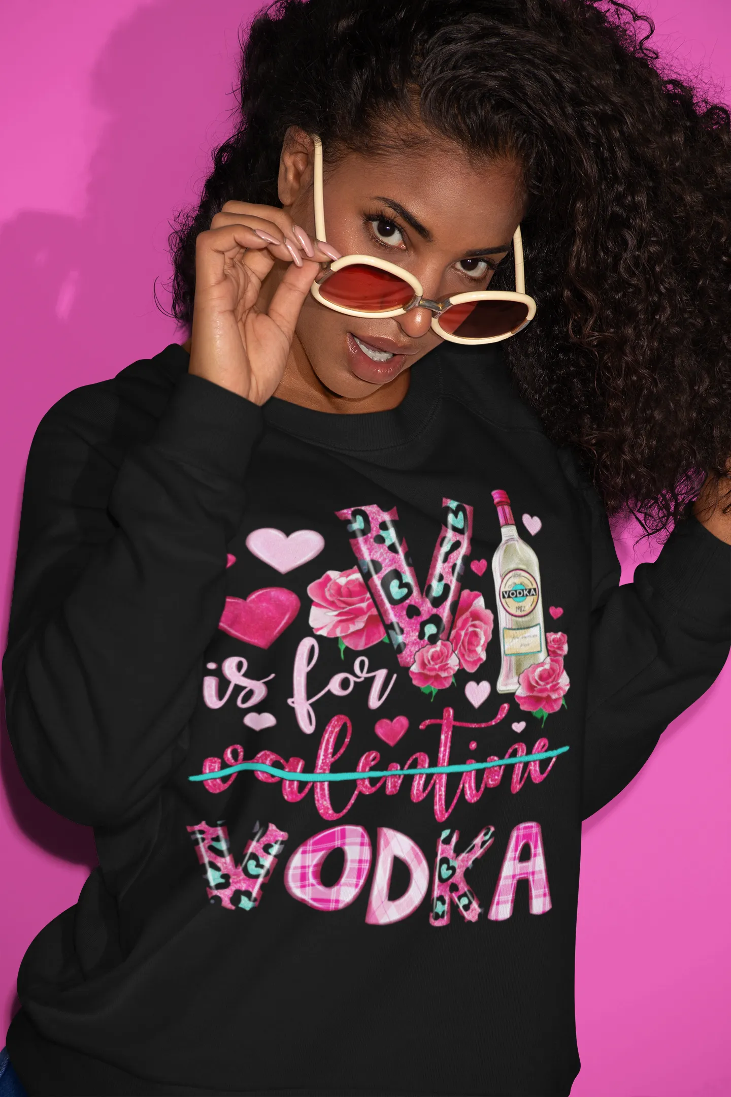 V Is For Vodka Valentine's Tee