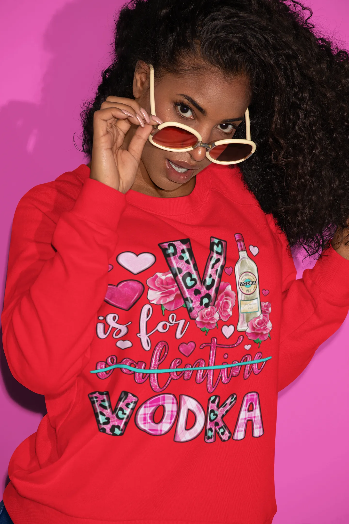 V Is For Vodka Valentine's Tee