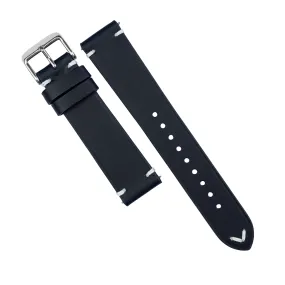 Vintage Buttero Leather Strap in Navy